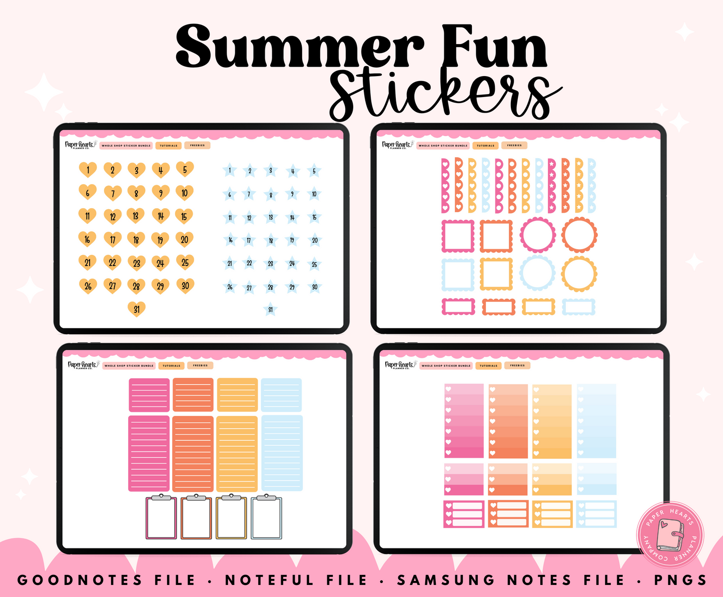 Summer Fun Stickers