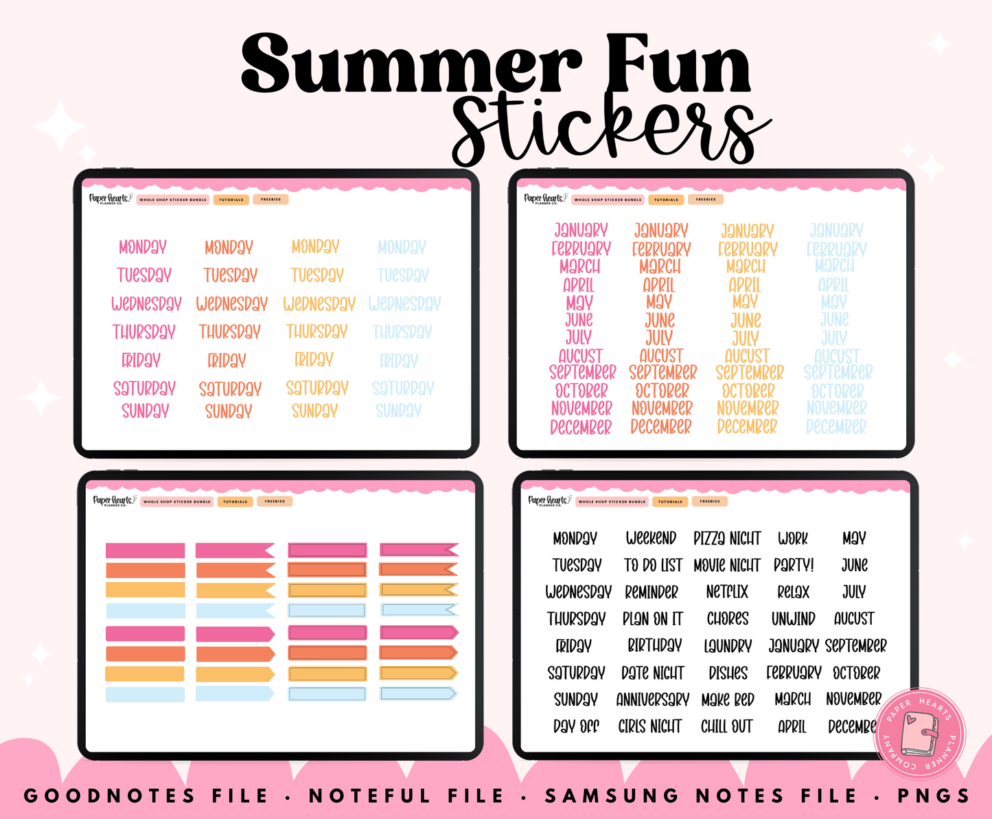 Summer Fun Stickers