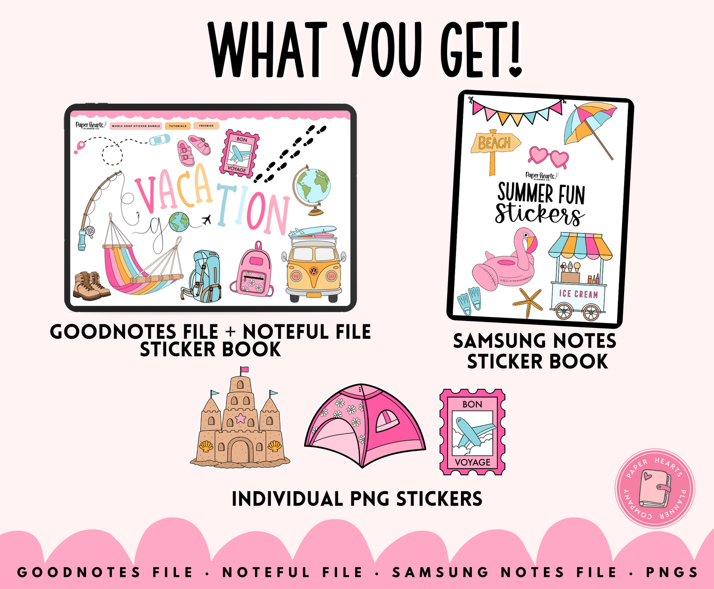 Summer Vacation Stickers