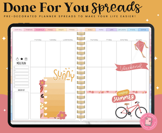 Sunny Summer Done For You Sticker Set