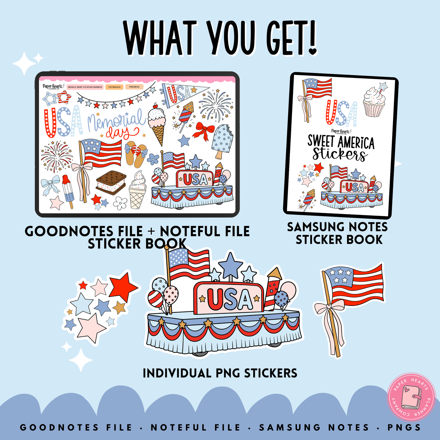 Sweet America Stickers