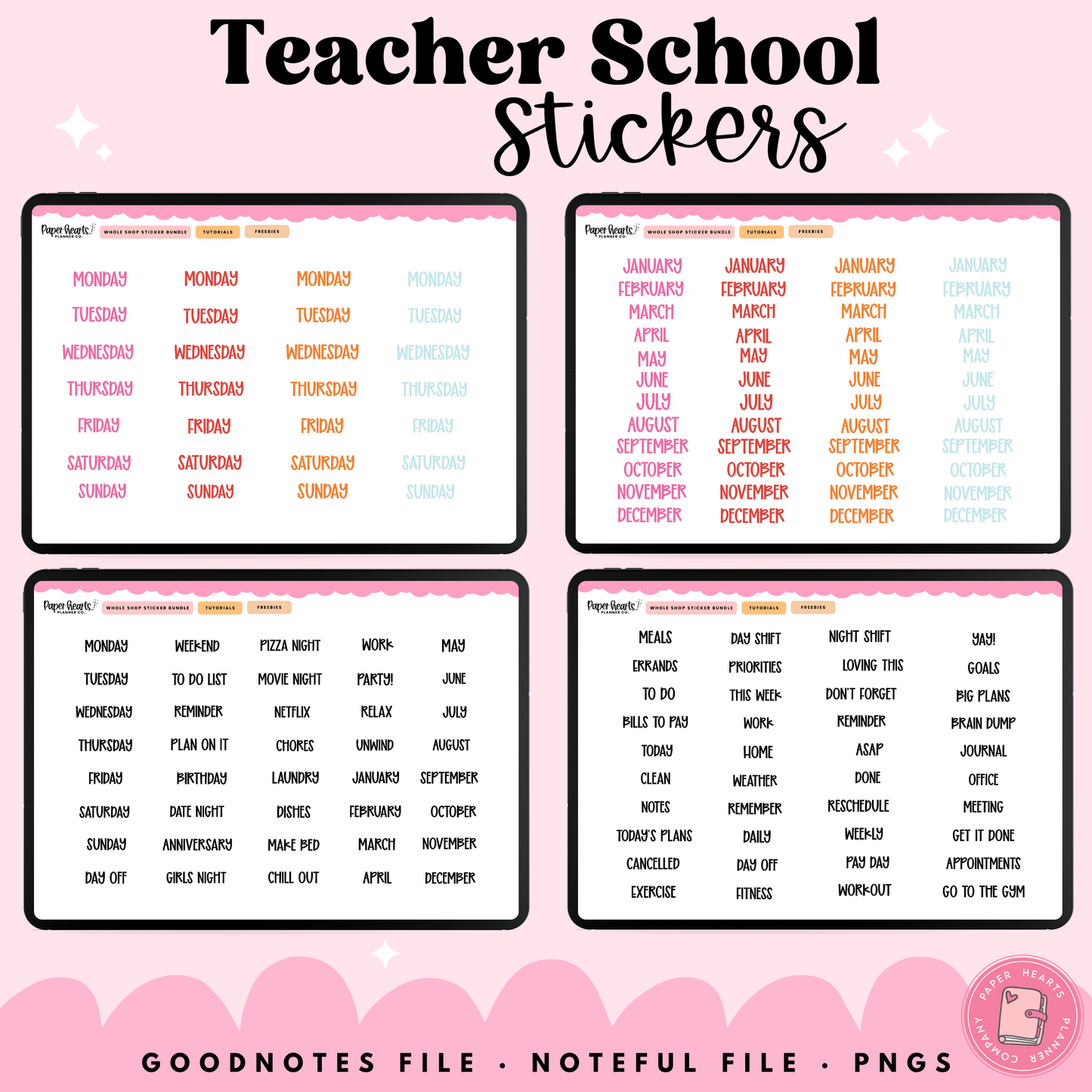 Teacher Stickers
