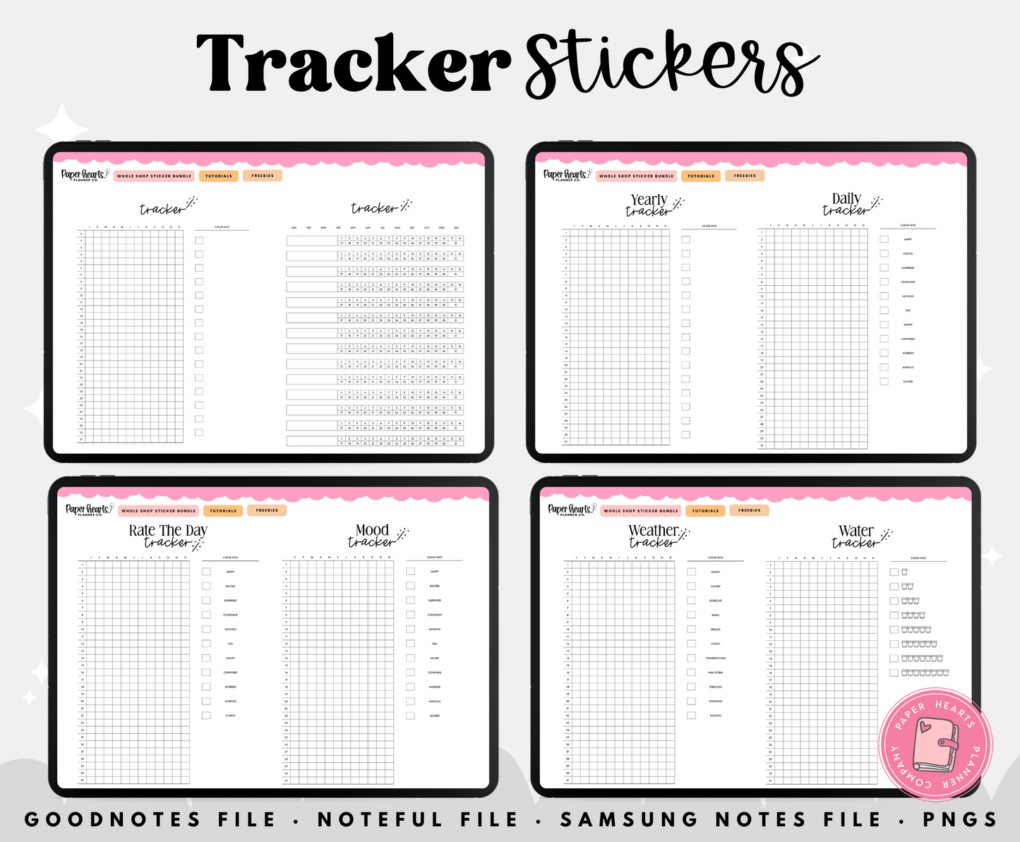 Tracker Full Page Widgets