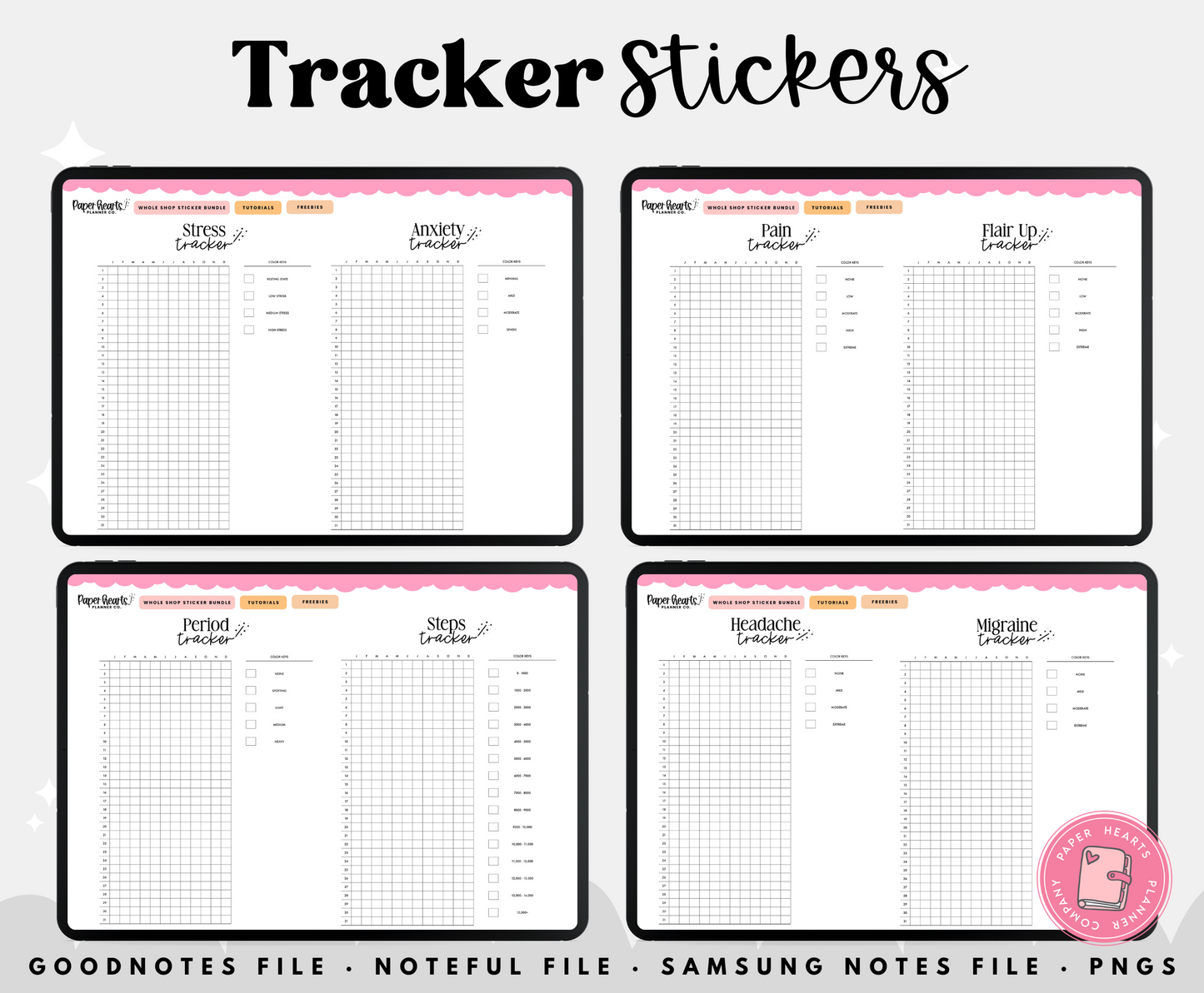 Tracker Full Page Widgets