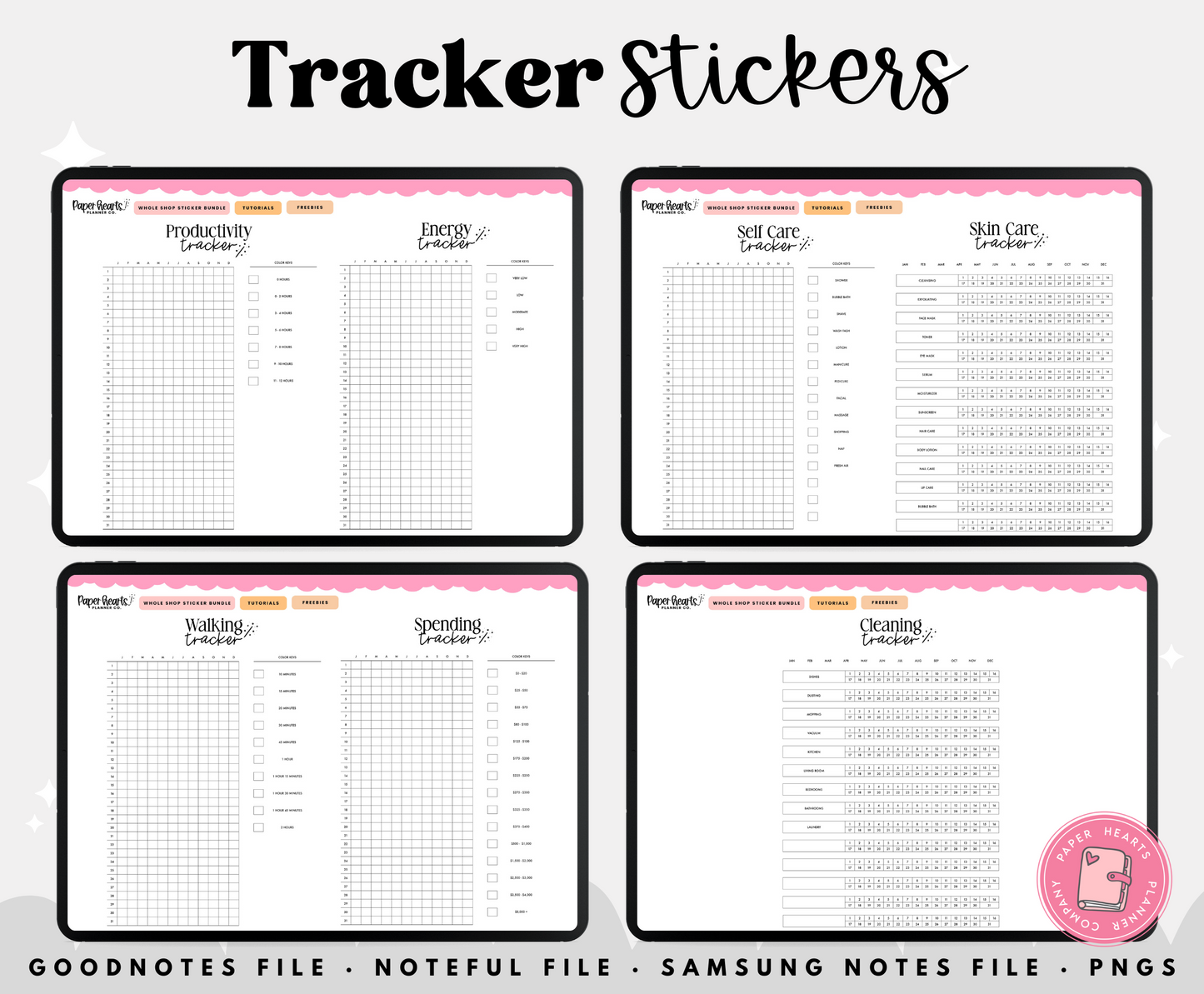 Tracker Full Page Widgets
