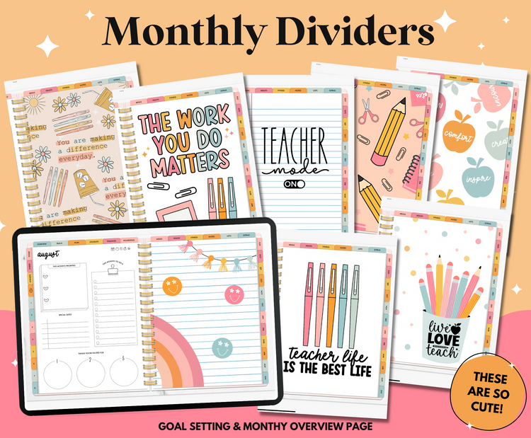 Undated Digital Teacher Planner