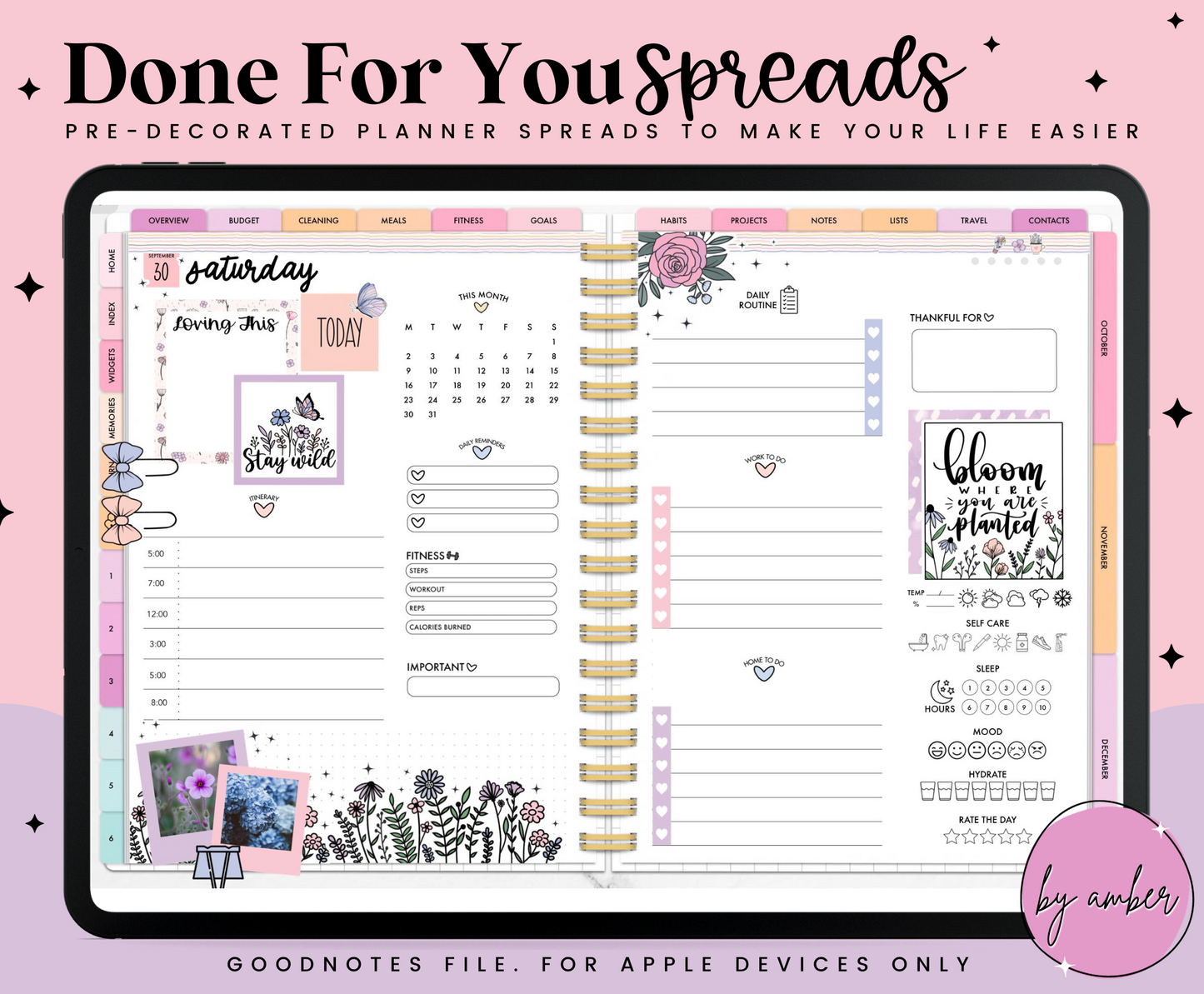 Wildflowers Daily Done For You Spread
