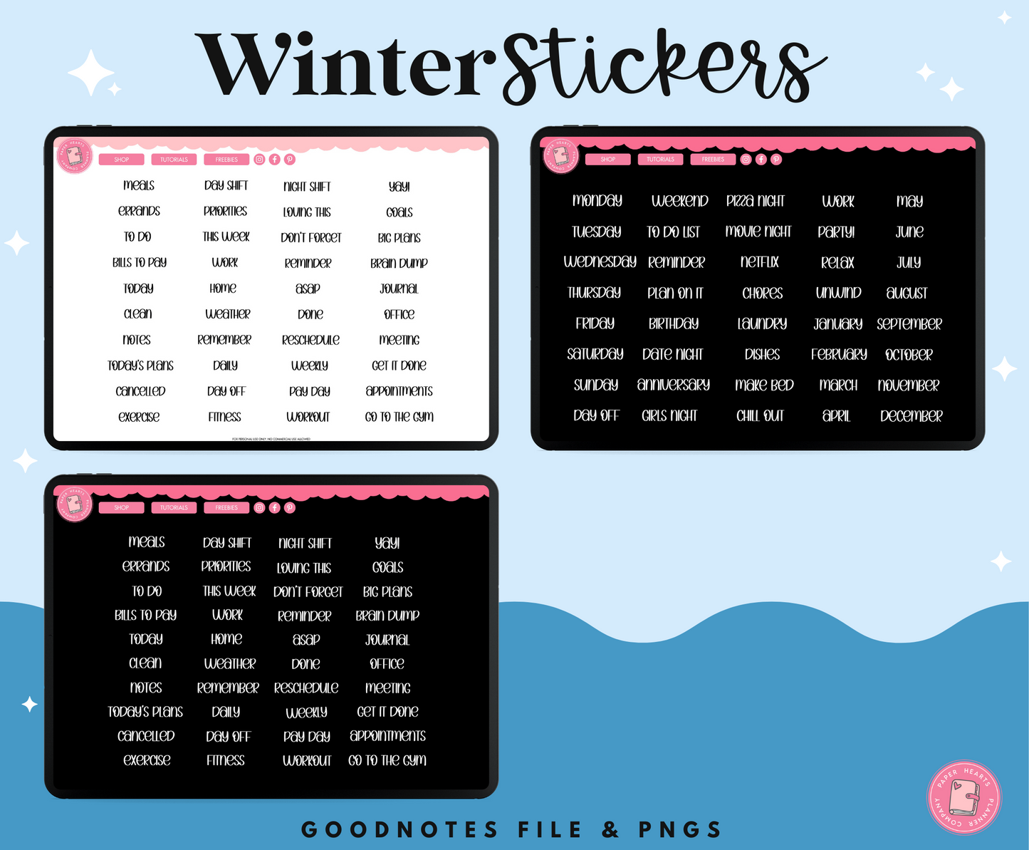 Winter Stickers