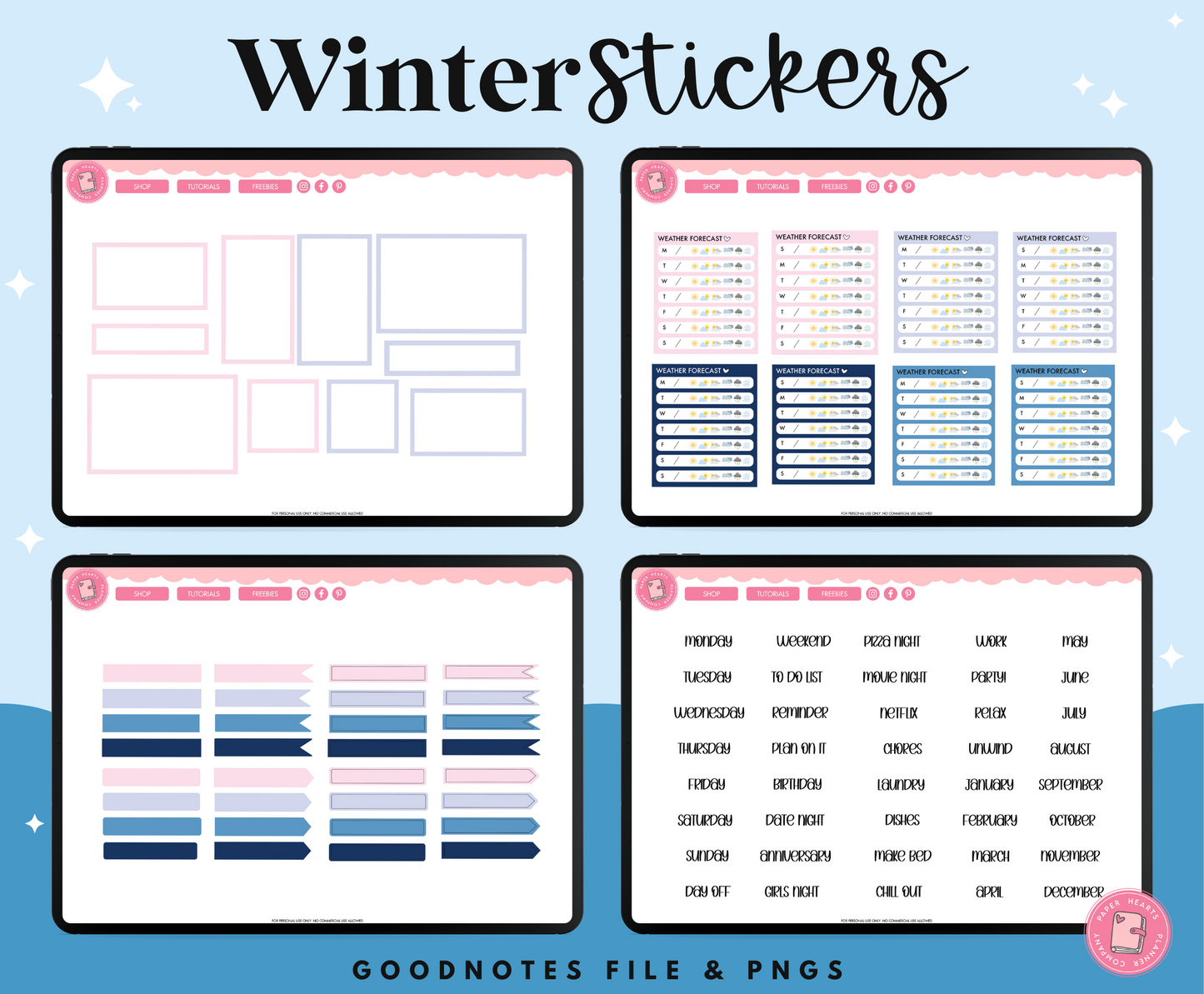Winter Stickers