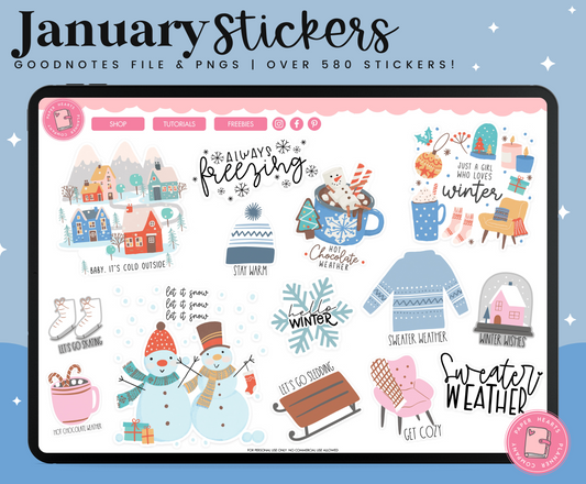 January 2023 Stickers