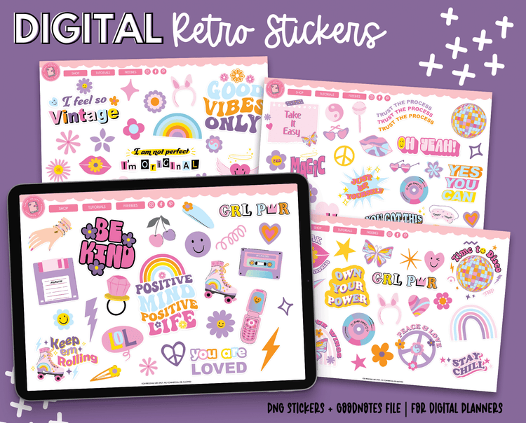 Retro Vibes Stickers
