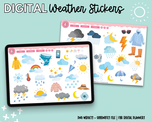 Weather Digital Stickers