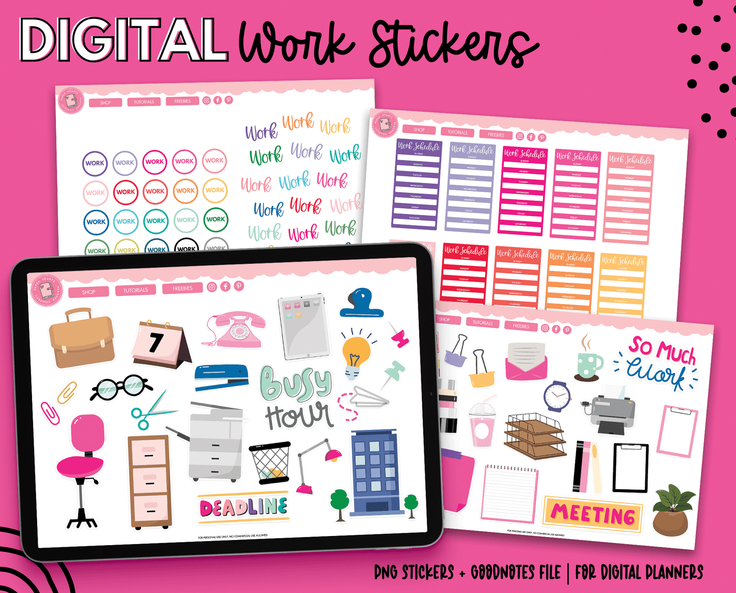 Work Digital Stickers