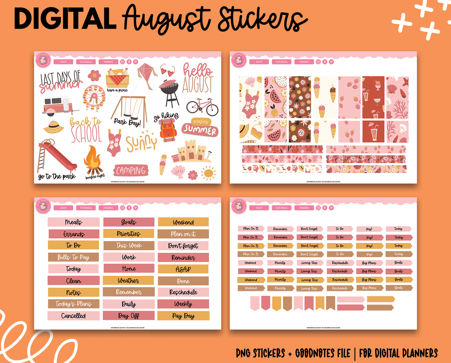August Sticker Kit
