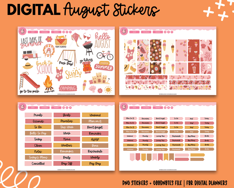 August Sticker Kit
