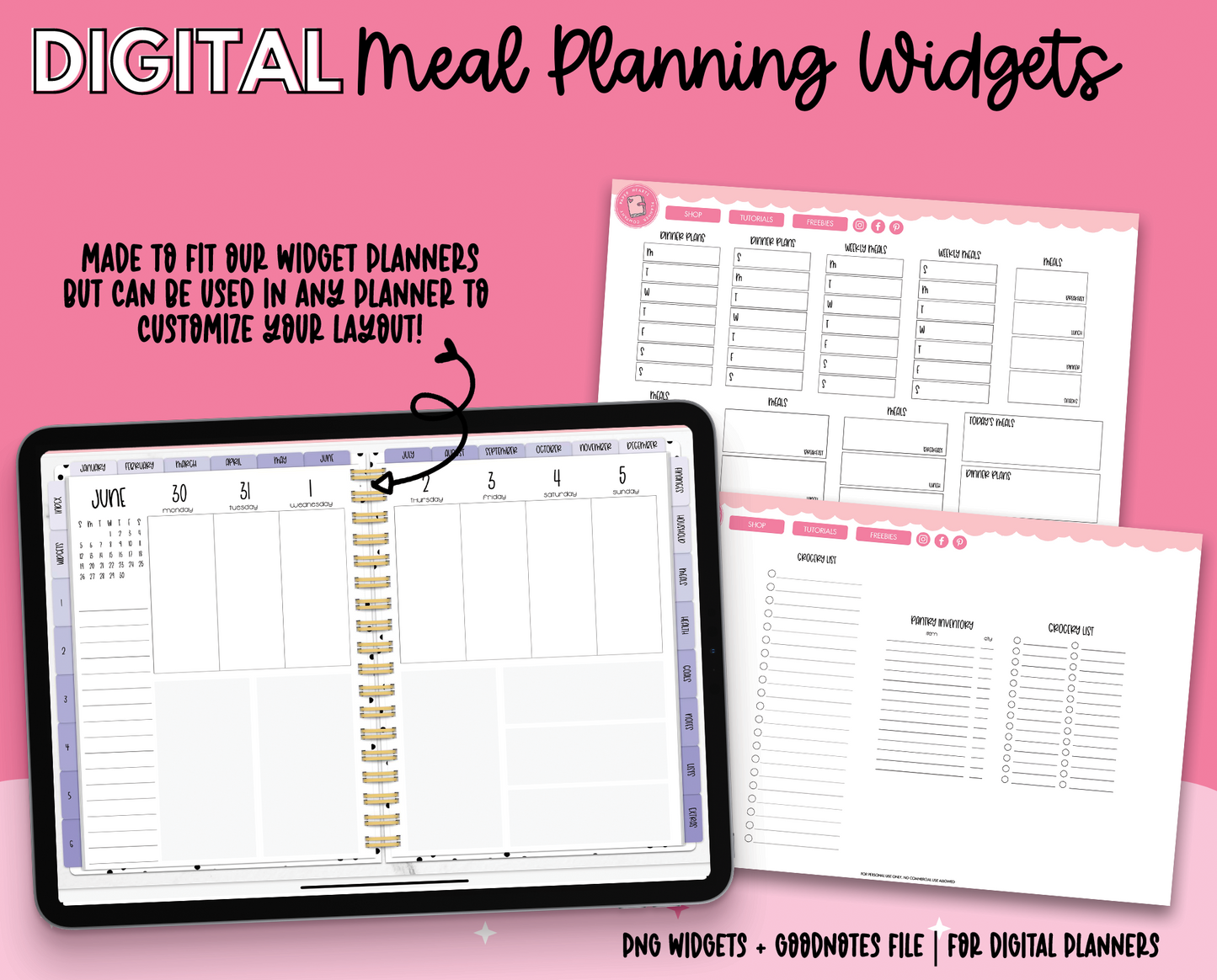 Meal Planning Widgets