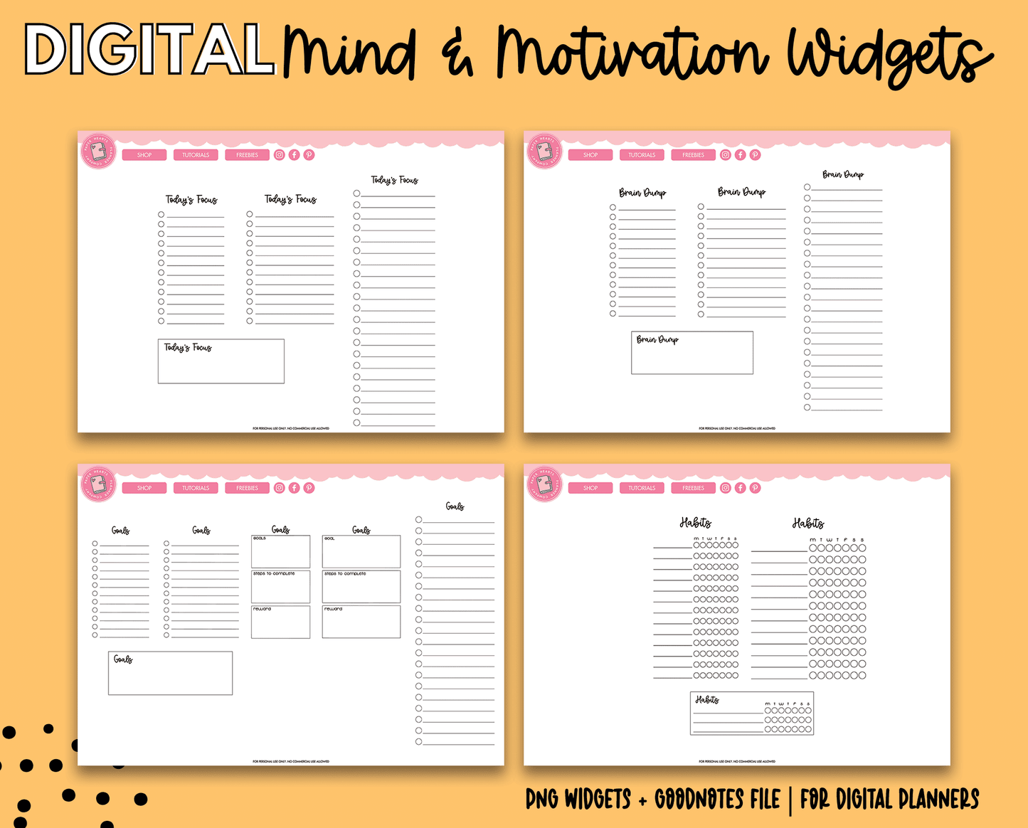 Mind & Motivation Widgets