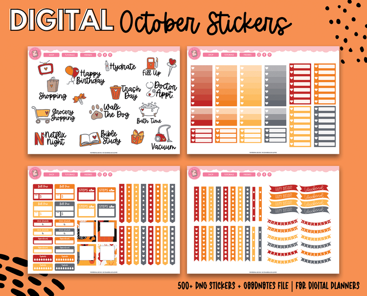 October Sticker Kit