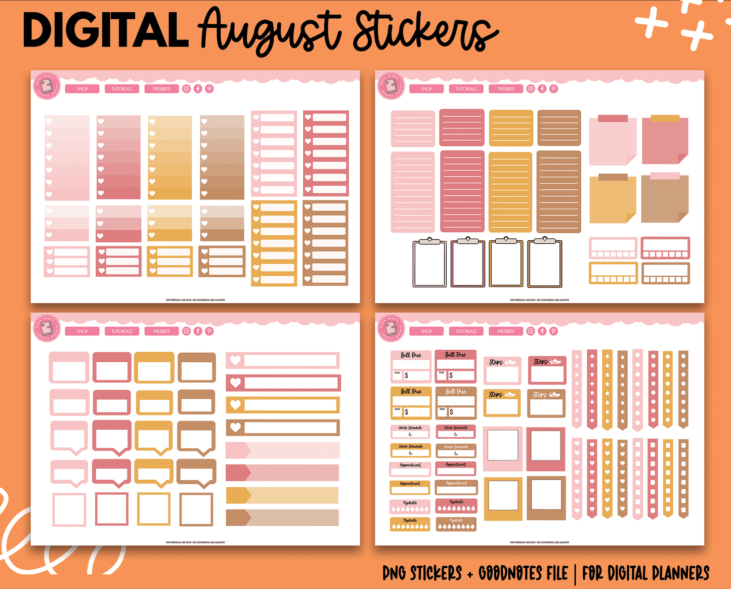 August Sticker Kit
