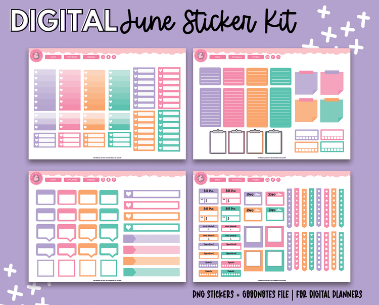 June Monthly Stickers