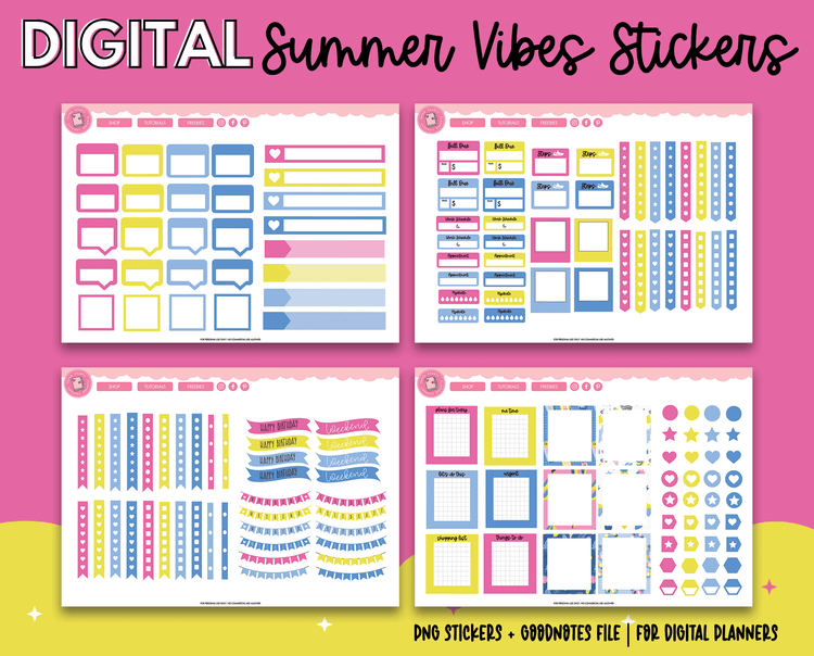 Summer Vibes Stickers