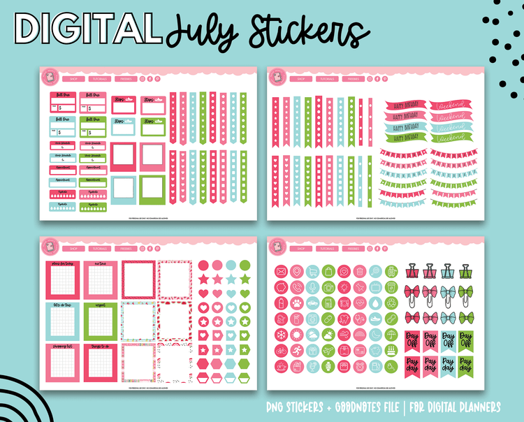 July Stickers