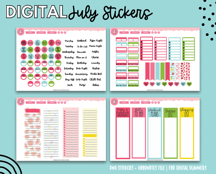 July Stickers