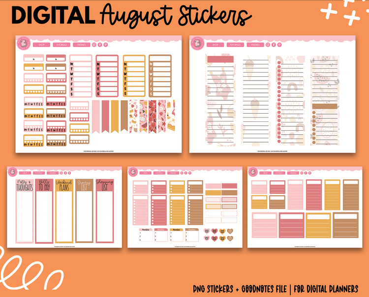 August Sticker Kit