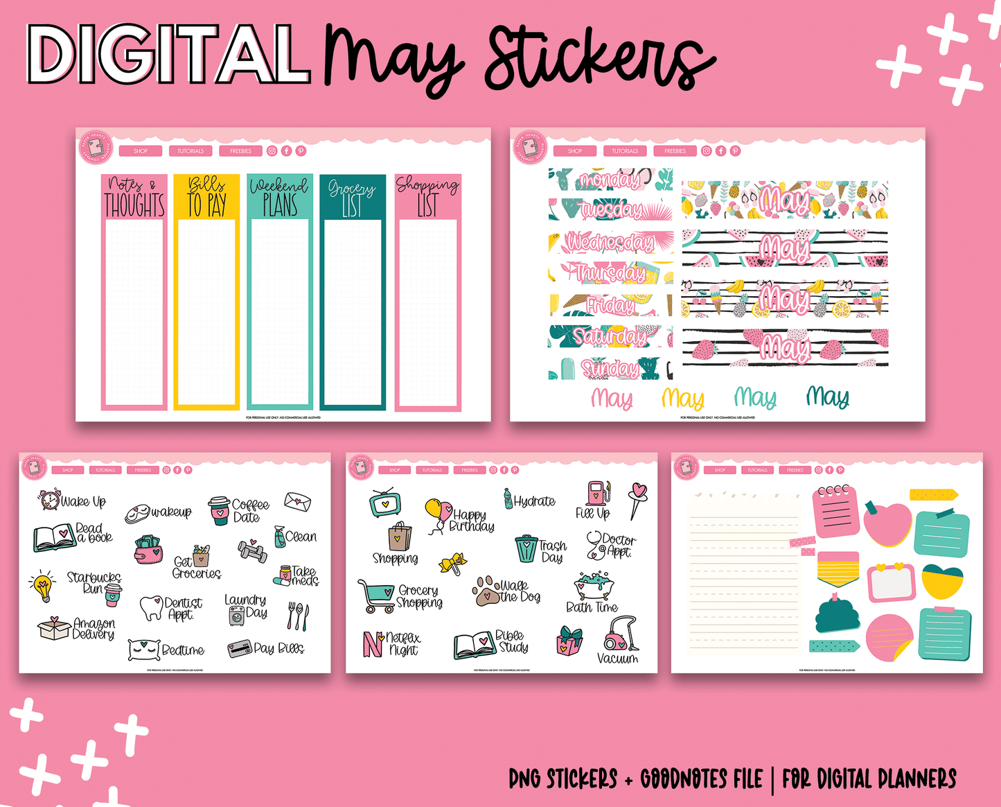 May Monthly Stickers