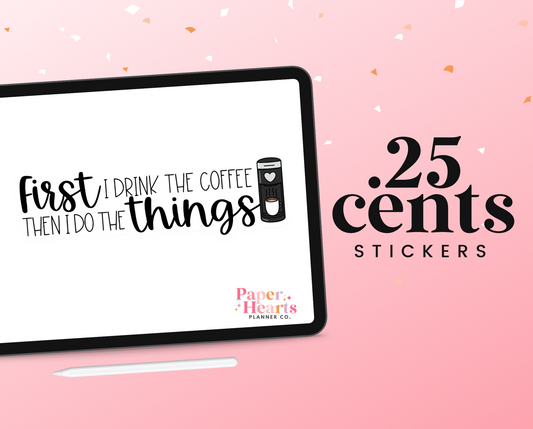 First Hot Coffee Digital Sticker