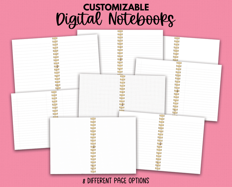 Bouncy Rainbow Stripes Notebook