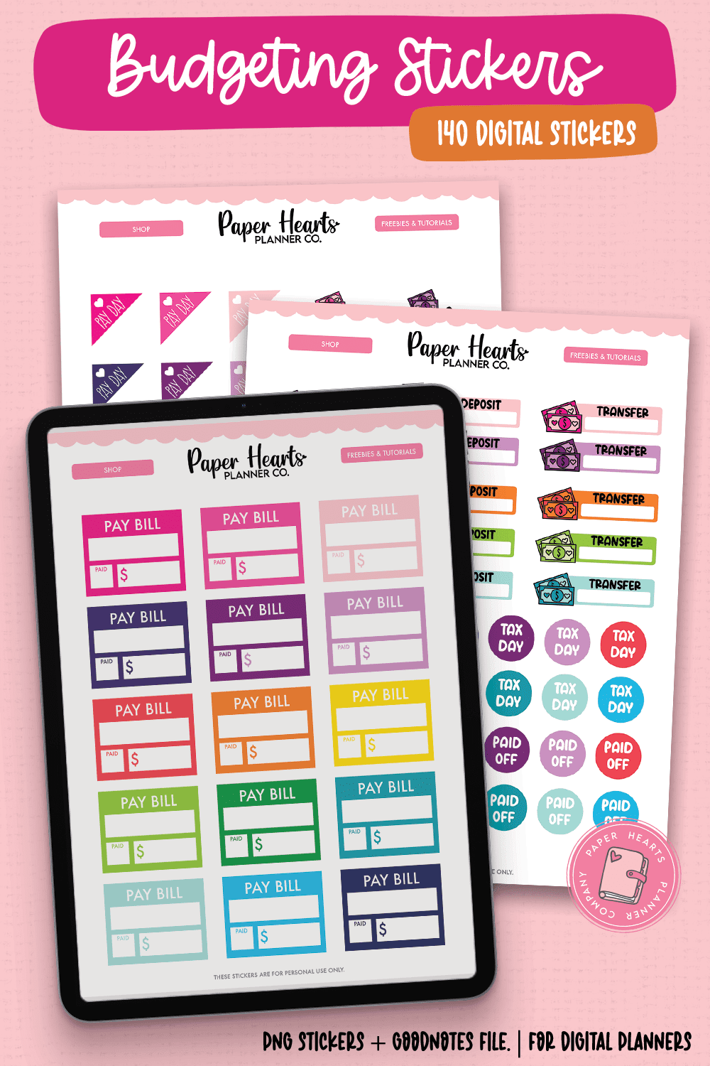 Digital Budget Stickers