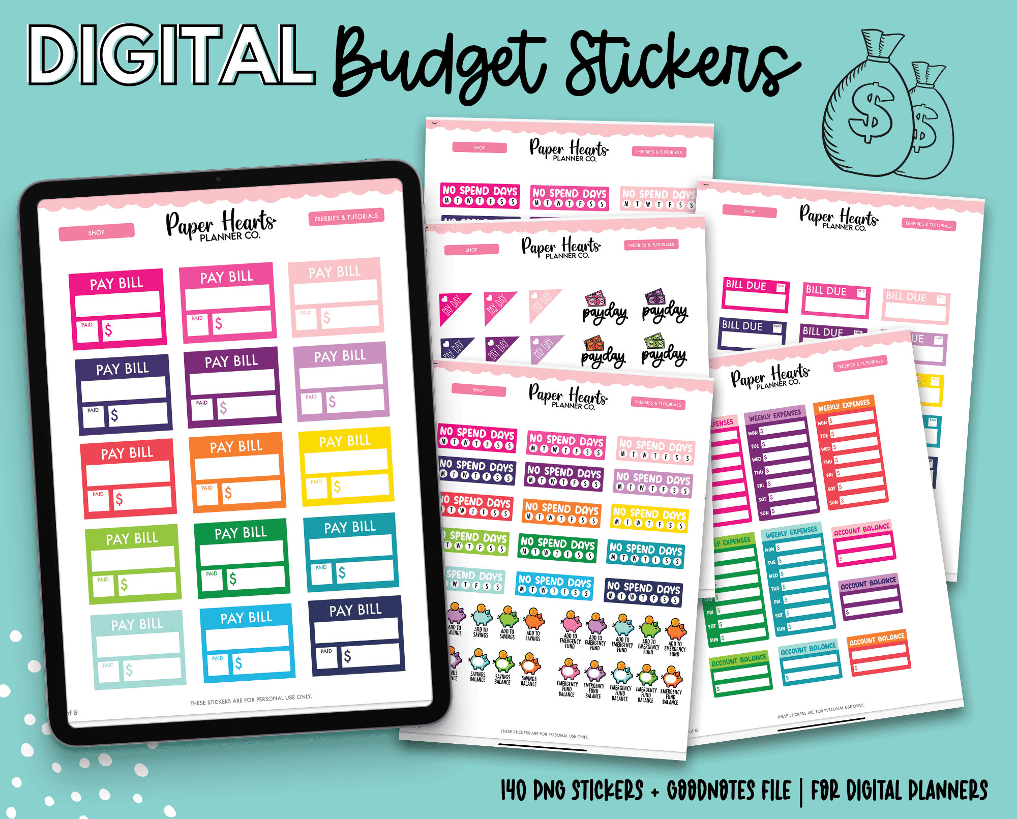 Digital Everyday Planner Stickers