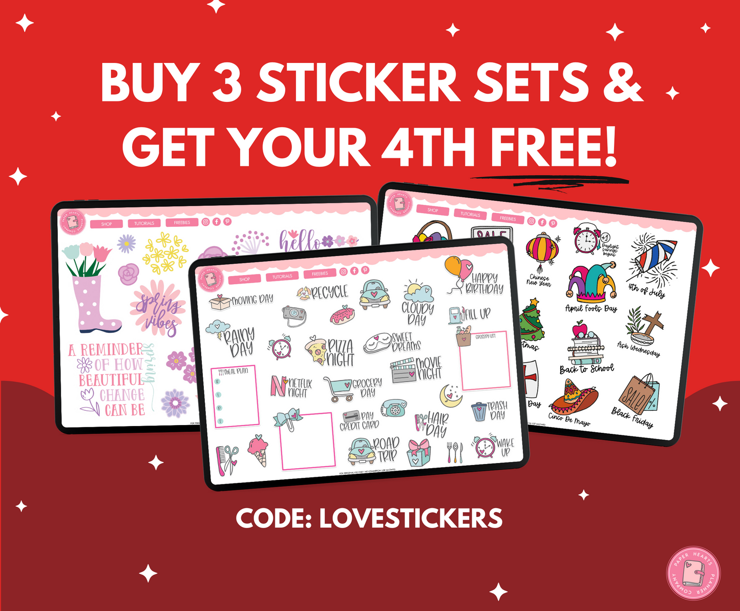 Christmas Bucket List Stickers