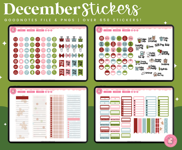 December 2022 Stickers