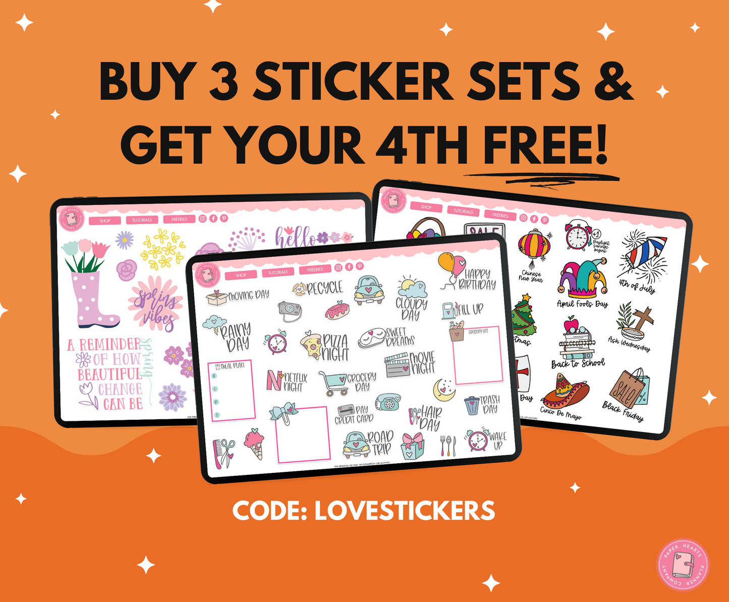 Groovy Fall Stickers