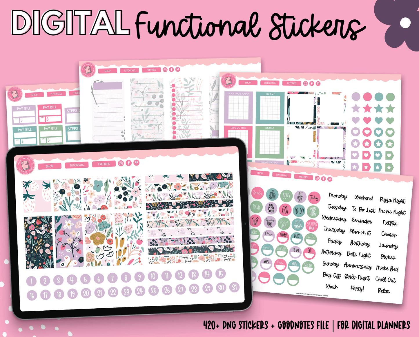 Garden Dreams Planner Stickers
