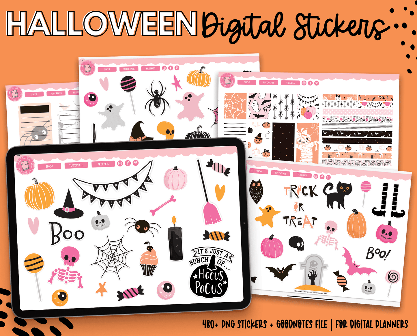 Halloween Digital Stickers