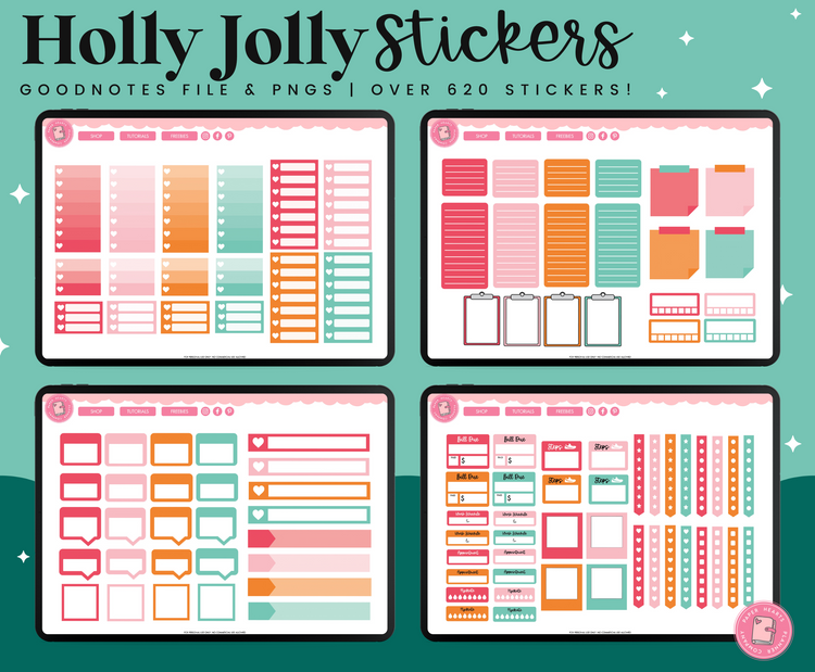 Holly Jolly Christmas Stickers