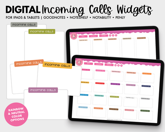 Incoming Calls Widgets