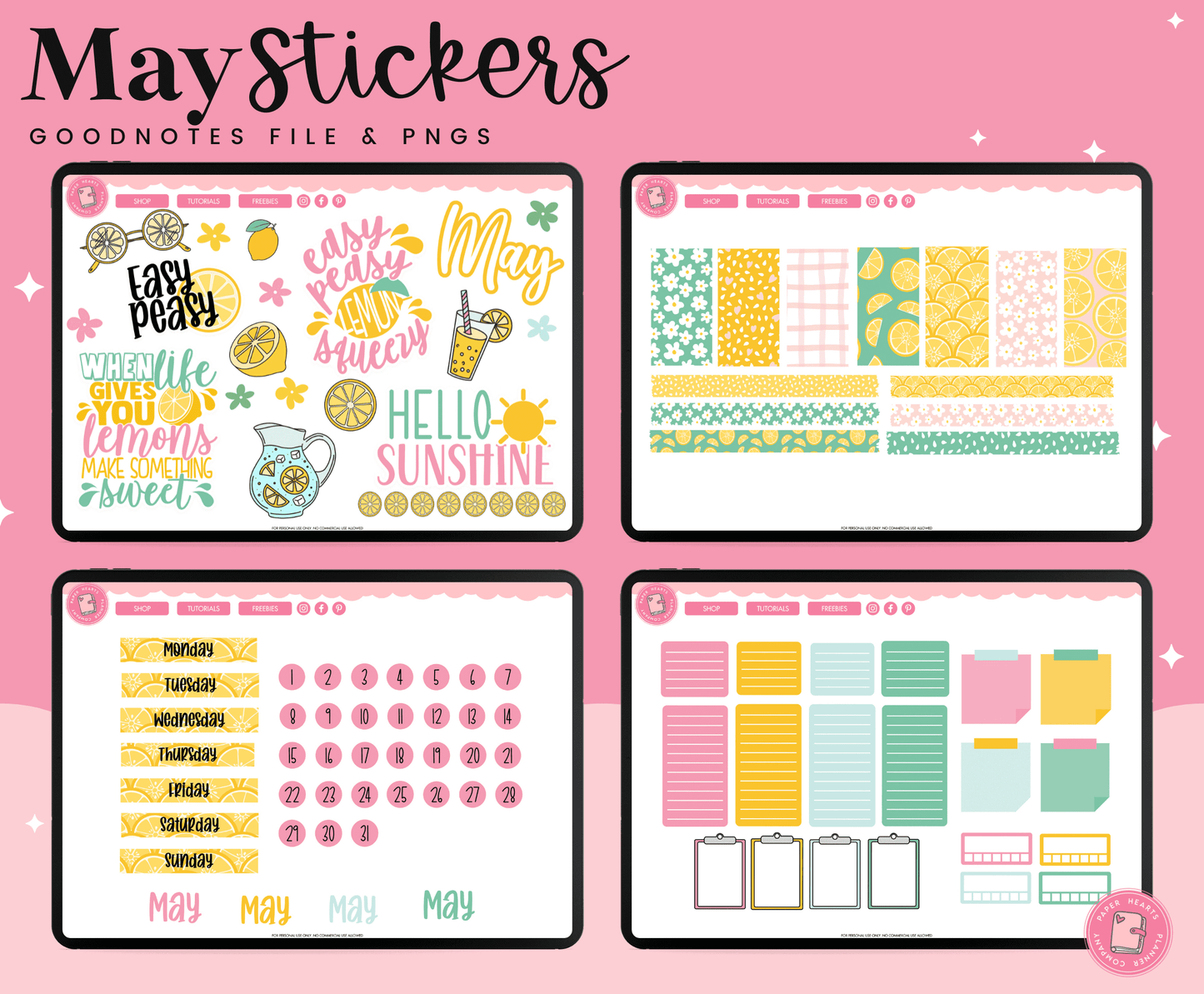 May 2023 Digital Stickers