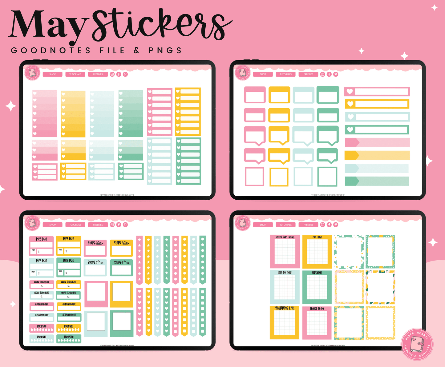 May 2023 Digital Stickers