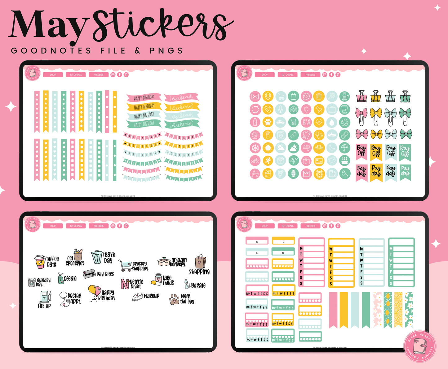 May 2023 Digital Stickers