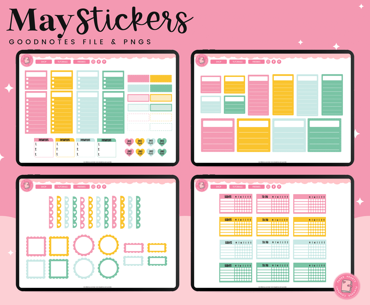May 2023 Digital Stickers