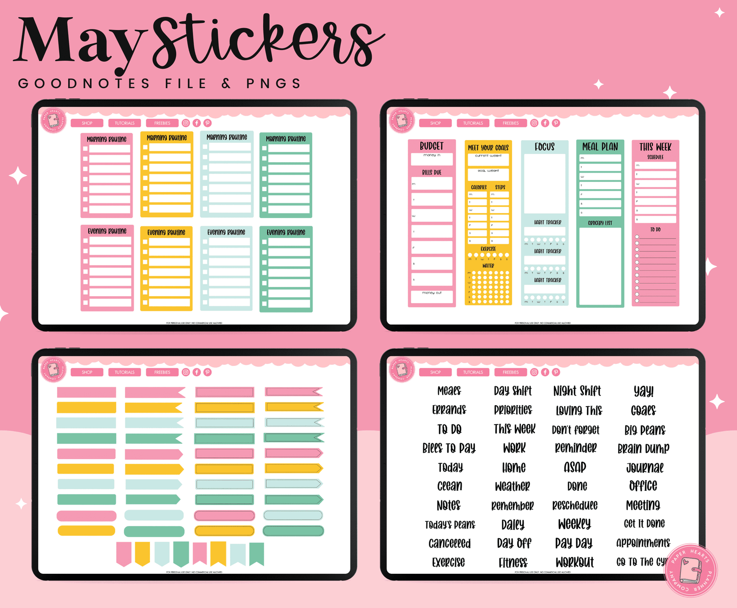 May 2023 Digital Stickers