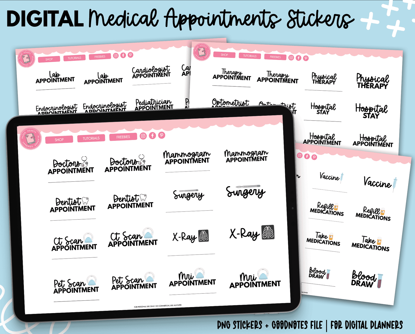 Medical Appointments Stickers