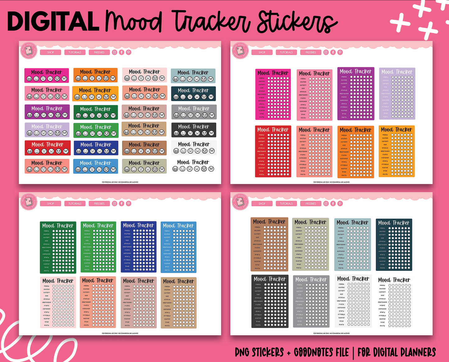 Mood Tracker Stickers