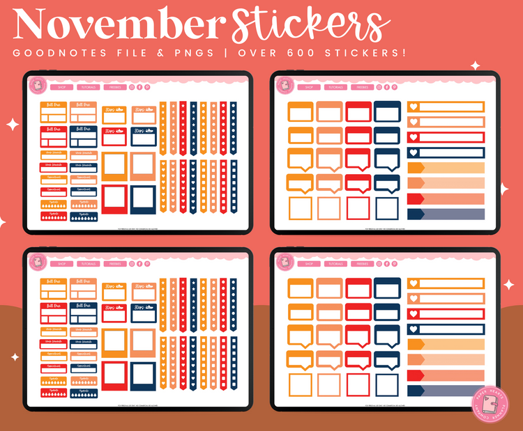 November Stickers