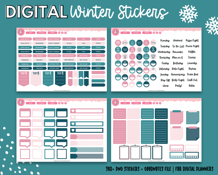 Winter Digital Stickers