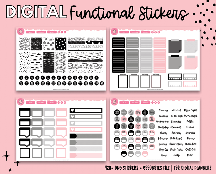Plain Jane Functional Stickers
